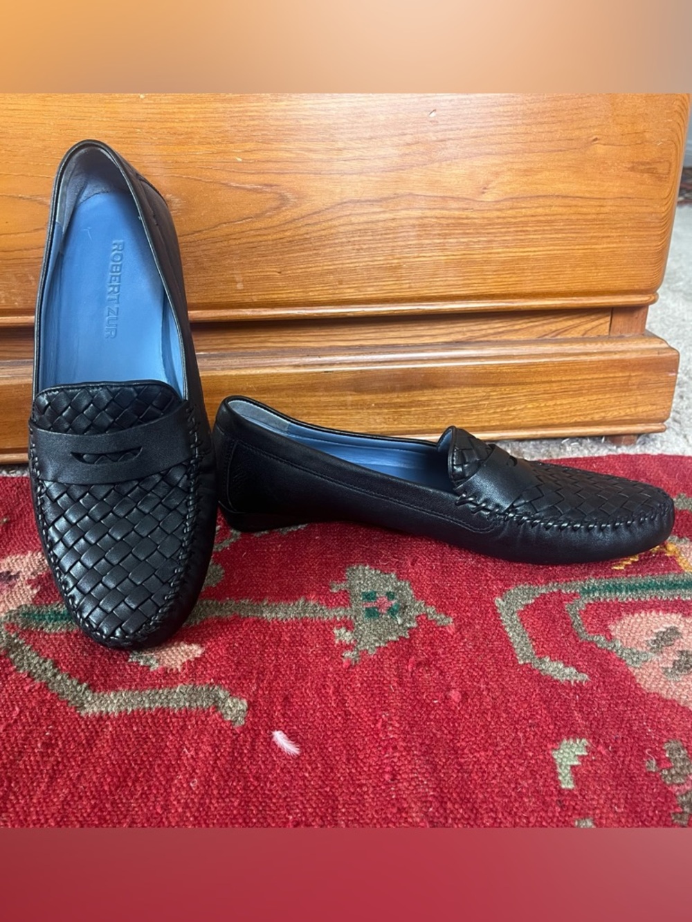 Robert Zur Women’s Loafer size 12 Petra Black Leather - Picture 9 of 13